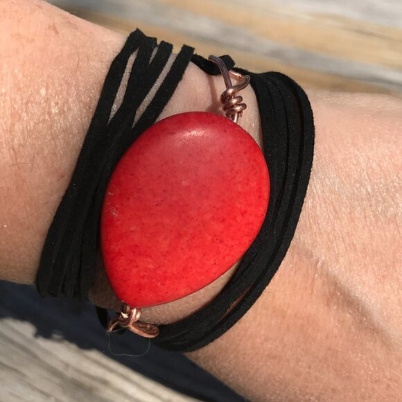 Tie Wrap Bracelet Cuff Yoga Boho Cord - Picture 6 of 6